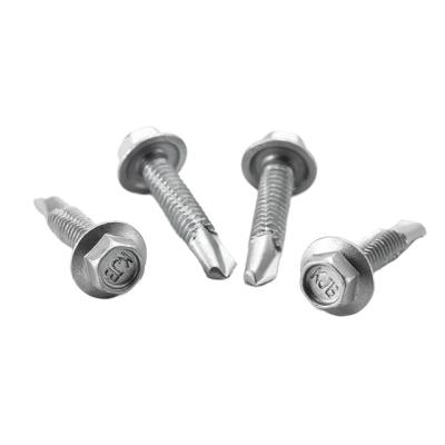 China Pan Hex Joint Self-Drilling TEK #4 Point Self-Drilling Screws Drywall Screws 410 Stainless Steel for sale