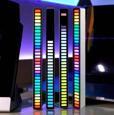 China 2022 Modern New Trending Desktop Indoor Stage DJ Mini Computer Car Ambient Light Atmosphere Lamp Pickup Music Pickup Rhythm Light for sale