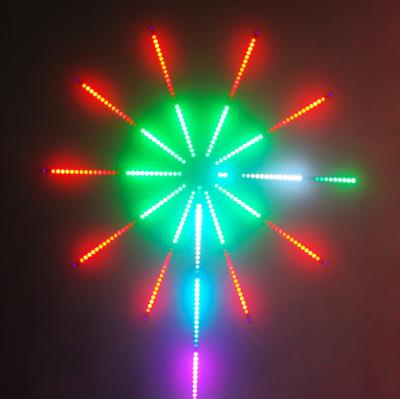 China LANDSCAPE Light Digital LED Fireworks Meteor Light Christmas Holiday Outdoor Decoration Fireworks Light For Square Event Party for sale