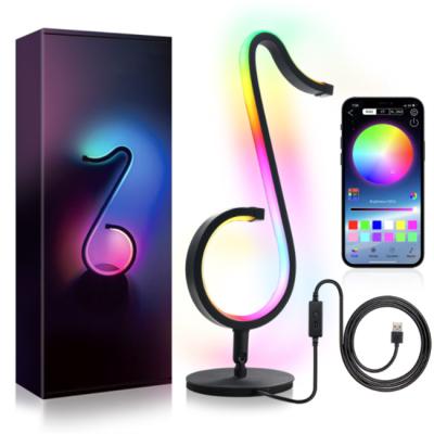 China New APP Modern Remote Control Bedside Bedroom Ambient Lighting RGB Dimmable LED Tiktok Wall Musical Cool Decor for sale