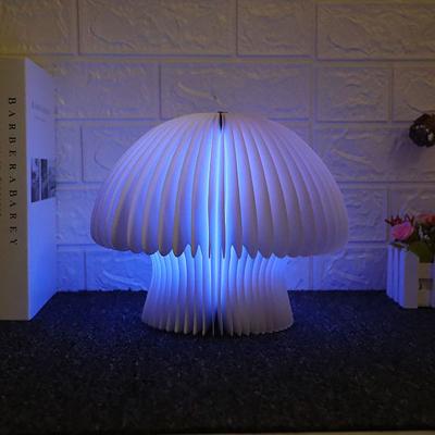 China Modern hot sale home decor folding 16 colors diffuse lamp light jellyfish lights led table lamp for sale