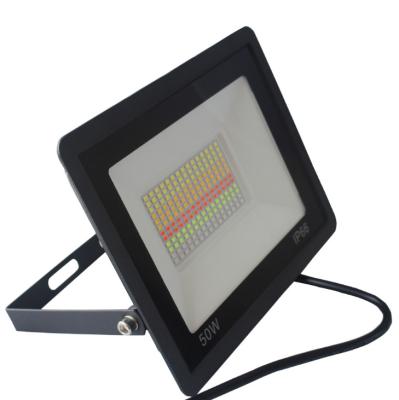 China Small Portable LED Flood Light 100W Residential WiFi RGB Led Flood Light With Smart Wi-Fi WiFi Control Camping Floodlight Led Flood Light for sale