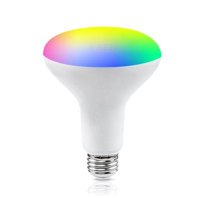 China High quality hot sale residential led smart wifi bulb BR30 light bulb RGB smart led home bulbs 9w for sale