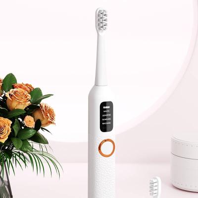 China Low Noise Technology Low Shock Feel Free Shipping Deep Clean Electric Toothbrush Smart Electric Toothbrush With Screen Display Function for sale