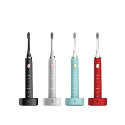 China Low Noise Food Grade ABS J Style New Adult Electric Toothbrush With Graduated for sale