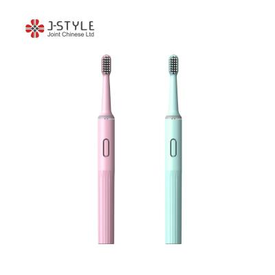 China New Food Grade ABS Electric Toothbrush J Style Waterproof Ip6 Battery Whitening Sonic Electric Toothbrush Oral Cleaning for sale