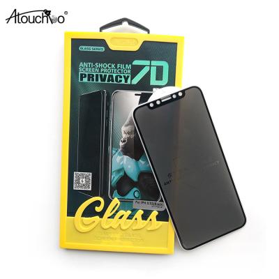 China Atouchbo Full Cover Anti Spy Peep Privacy Screen Protector For iPhone X XS Max XR 11 Pro 12 6 6S Max 7 8 Plus Tempered Glass 9H for sale