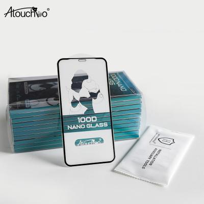 China Atouchbo Explosion-proof wholesale mobile nano screen protector flexible nano glass for iPhone 11 pro 11 12 mini 12 12 max screen protector for sale