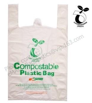 China Eco Friendly Plastic D2W EPI Cassava Corn Starch 100% OXO Biodegradable Compostable Die Cut Bags Wholesale for sale