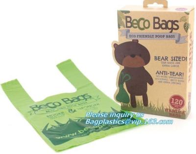 China Bolso Planta-basado de la basura del perro | Abonable casero | Repuesto Rolls del dispensador | La prueba Poo del escape de Unscented empaqueta bio amistoso de Eco en venta