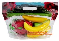 China fresh fruit cherry pear package bag with breathing hole, Fruit Grape Cherry Vegetable Packing Protection Bag, Zipper Fru for sale