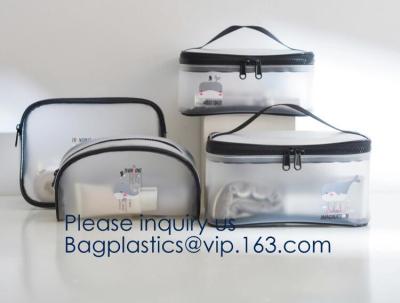 Cina Borsa cosmetica della maglia portatile della borsa di stoccaggio con la chiusura lampo, pc cosmetici della borsa 2 di stoccaggio di viaggio del lavaggio di viaggio unisex della borsa, bagease pac in vendita