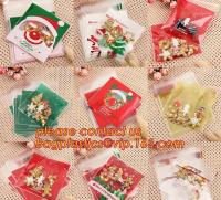 China sacos bonitos da cookie do opp do Natal dos alces dos cervos de Santa do projeto profissional, umidade - impermeabilize cookies do opp ensacam, Feliz Natal 50 PCes à venda