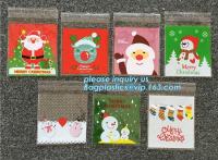 Cina I supporti svegli caldi dei regali di Natale di natale di Santa del pupazzo di neve del fiocco di neve 100pcs/lot cuociono le sedere d'imballaggio dei gioielli di Candy dei biscotti del biscotto in vendita