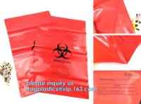 China Medical Specimen Bag with k pounch, biohazard infectious waste bag/bio hazard medical waste bin liner, bagplastics for sale