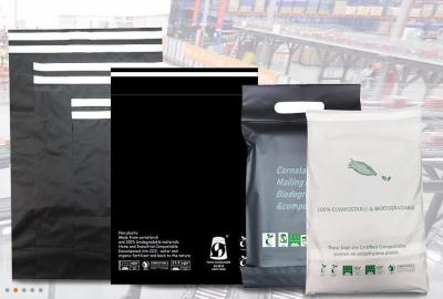 Китай Отправитель ткани пакета одежды сумок кукурузного крахмала Compostable кладет ТКАНЬ в мешки PAC BIOCOMPOST Строени-в сумках отправителя доставки ручки продается