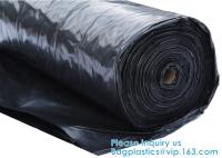 China Cobertura plástica de 6 Mil Polyethylene Sheeting Roll Black, encerado plástico, palha de canteiro plástica, barreira da erva daninha, umidade concreta à venda