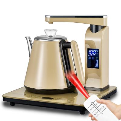 China Stainless Steel Remote Control System Design Auti-Scalding Electric Kettle With LCD Display for sale