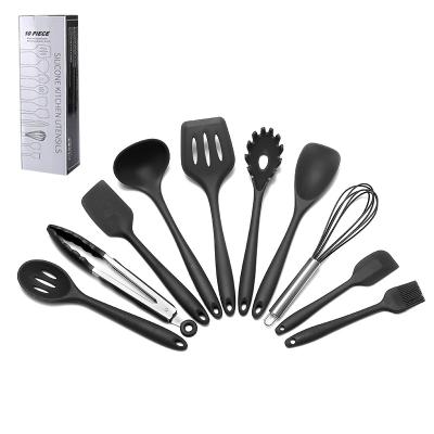 China Sustainable 10 Pieces Kitchenware With Wrapping Silicone Ten Pieces Cake Stir Baking Bakeware Tools Silicone Kitchenware for sale