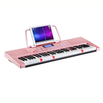 China Wholesale Popular Educational 61 Keys Lighting Electronic Piano Musical Keyboard 76*33.5*88.5 for sale