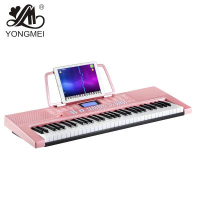 China Educational Instrument Factory Price Piano Keyboard 61 Thin Flexible Keys for sale