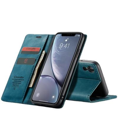 China Waterproof Cell Phone & Accessories For iPhone 13 14 12 11 SE Max XR 6 X XS 7 8 Plus 6s Retro Flip Wallet Case Card Slot With Stand PU for sale