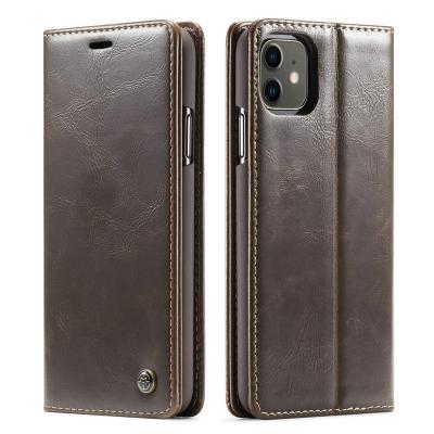 China Waterproof Magnetic Mobile Phone Case and Accessories Flip Leather Hard Cover Wallet for iPhone 13 12 11 Xs Pro Max XR 6 7 8 14 Plus for sale