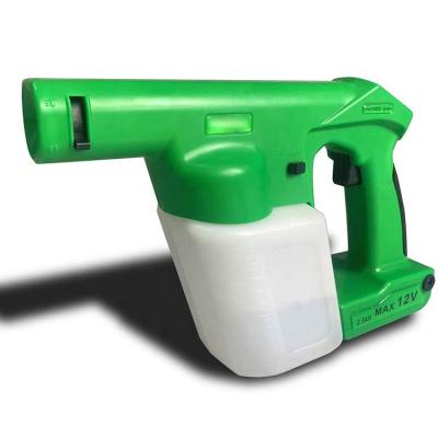 China Rechargeable Cordless Handheld Electrostatic Sprayer Gun Electrostatic Mist Taxi Sprayer for sale