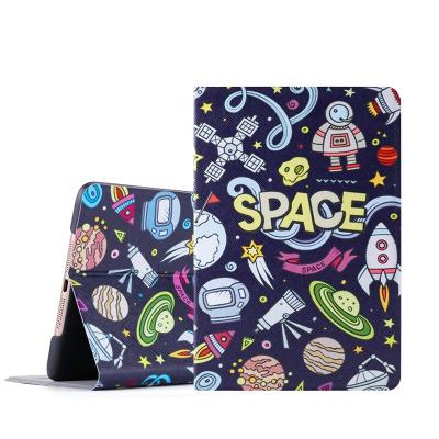 China Custom Leather Outer Space Magnetic Folding Stand Auto-Sleep Function PU Case Tablet Cover Case For iPad Pro 11 for sale