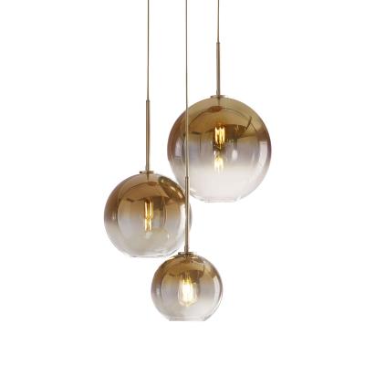 China Contemporary Home Indoor Lamps Hanging Lighting Glass Pendant Light for sale