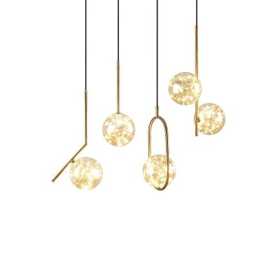 China The 2021 Modern Minimalist The Modern Lead Glass Pendant Light for sale