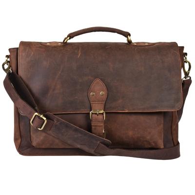 China Wholesale Custom Made High Quality Leather Messenger Bag For Men Laptop One-Shoulder Briefcase With Adjustable Strap Cross - Body Bag for sale