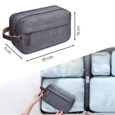 China High Quality Toiletry Bag For Men Toiletry Travel Bag Shaving Kit Large Travel Bathroom Organizer Oxford Cloth For Toiletry Organizer for sale