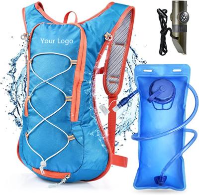 China Newest Kids Fashinable Insulated Hydration Pack 50oz/1.5L For Storage Leak Proof Whistle With Compass Thermometer Magnifier Hiking Backpack for sale