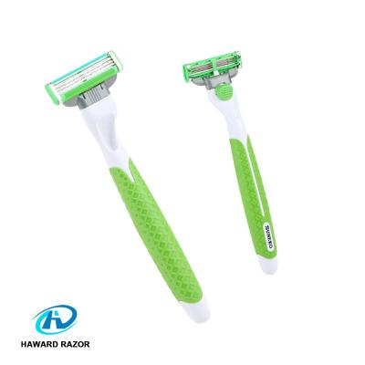 China Replaceable Triple Blade Cartridge 3 / Triple Blade System Razor With System Razor Blades for sale