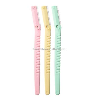 China Disposable Women Makeup Tool Eyebrow Shaver Makeup Razor Eyebrow Trimming Razor D105 for sale