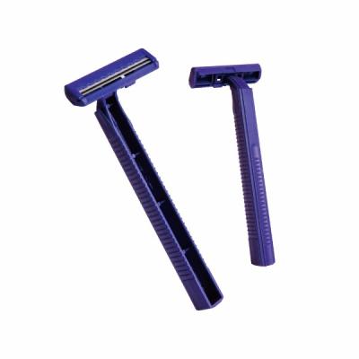 China Haward D207 Blade Plastic Shaving Men's Disposable Razor Stainless Steel Twin Blade Disposable Razor for sale