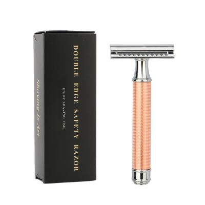 China D644 Blade Design D644 Edge Design Wet Shaving Mix Color Metal Double Shaver Men Classic Razor Wet Shaving Safety Razor for sale