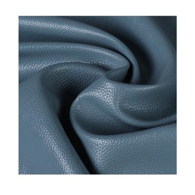 China Comfortable Oil Wax Lychee Fabric 1.1mm PU Leatherette Shoe Material for sale