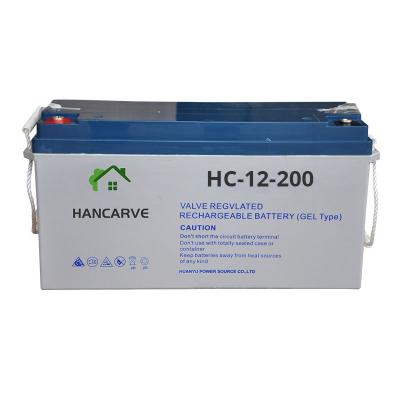 China High Quality Gel Lead Acid Battery Inverter Home Appliance Solar Power Deep Cycle 12v Batteries 250ah for sale