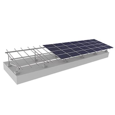 China Framed Or Frameless Solar Mounting System Bracket Rail Rack Flat Roof For Home Solar System for sale