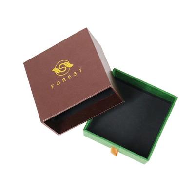 China Custom Recyclable Logo Paper Cardboard Rigid Drawer Custom Gift Box With Ribbon For USB Earphone Packaging for sale