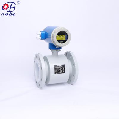 China DN3-DN3000 PFA electromagnetic flowmeter with high accuracy and a flow range of 1500:1 for sale