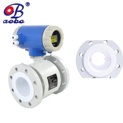 China High quality PFA electromagnetic flowmeter remote grasp china ex800 series electromagnetic flowmeter for sale