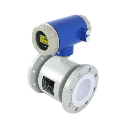 China PFA Different Alkali Acid Electromagnetic Flowmeter In Sale Flange Connection Electromagnetic Flowmeter for sale