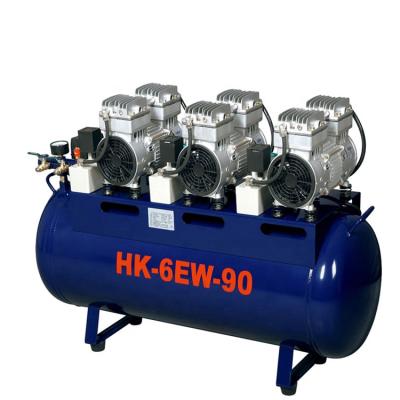 China Vertical Oil Free Piston Dental Air Compressor Supplier 110*45*75cm for sale