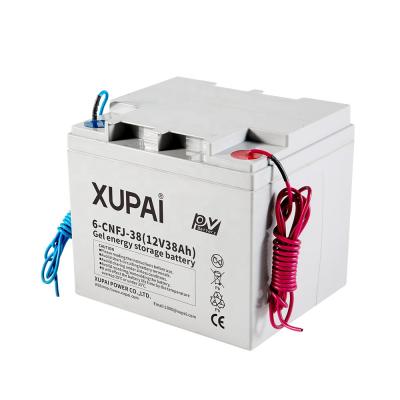 中国 XUPAI Updated Electric Power Systems 12V 38ah 6-CNFJ-38 Solar Gel Battery Gel Battery For Solar 販売のため