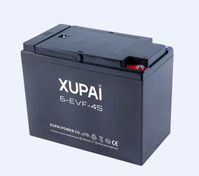 Cina Electric bicycles/scooters wholesale 6-EVF-45 12v 45ah tricycle battery with good price in vendita