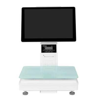 China Latest 15.4 Inch Touch POS Scale Digital POS System C57 Electronic Scale Cash Register for sale