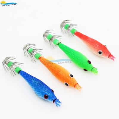 China Saltwater Fishing Noctilucent Soft Body Jig Hook Fishing Lure Bait Hook for sale